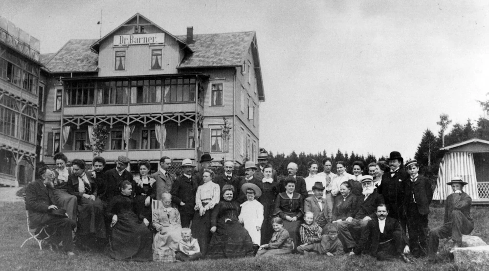 Sanatorium Dr. Barner, 1900. Jugendstil-Baudenkmal im Harz.